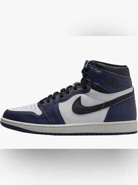 Nike Air Jordan 1 High Navy/White/Black Men’s Sneakers. Fits women size 7.5.